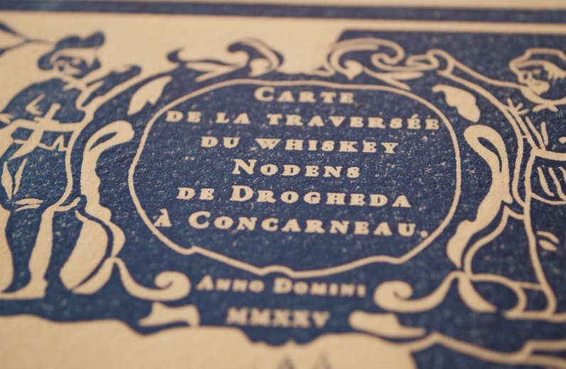 6 ESTAMPE Carte du Monde Celtique 30x40 cm