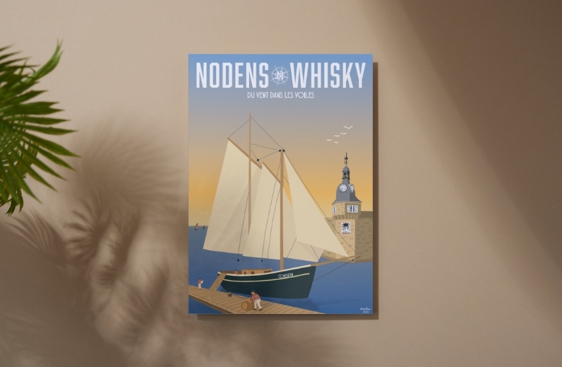 10 AFFICHE Nodens Whisky Inspiration Marine 29,7x42 cm