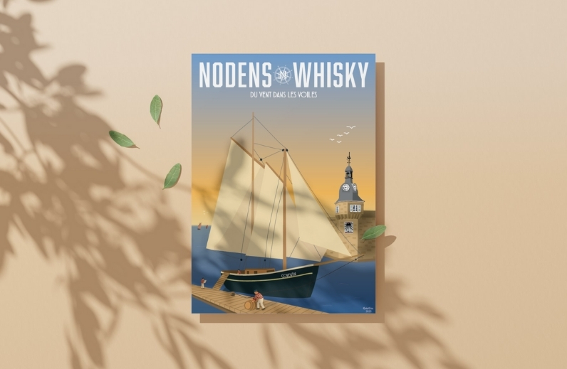 11 AFFICHE Nodens Whisky Inspiration Marine 29,7x42 cm