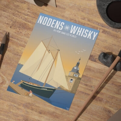 12 AFFICHE Nodens Whisky Inspiration Marine 29,7x42 cm