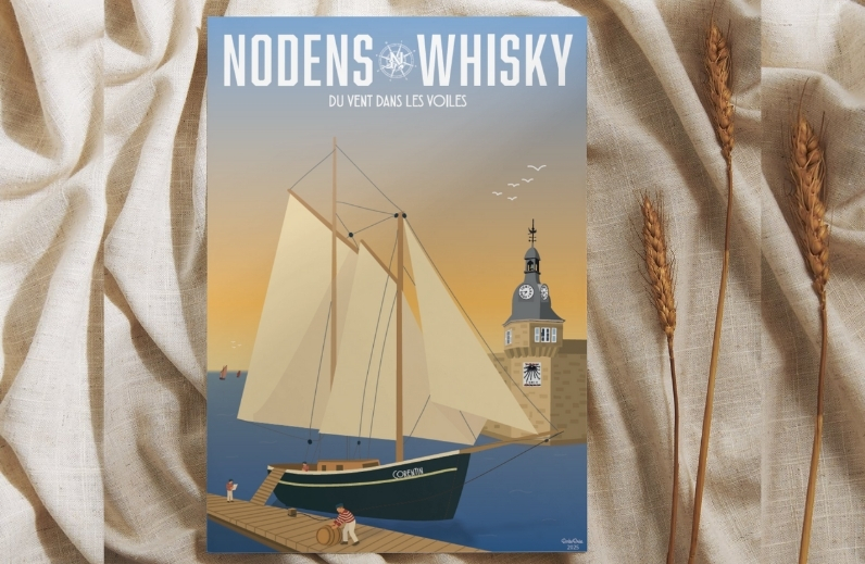 13 AFFICHE Nodens Whisky Inspiration Marine 29,7x42 cm